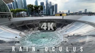 4K Rain Oculus | THE SHOPPES AT MARINA BAY SANDS 2024 - World Record Holder Largest Indoor Waterfall