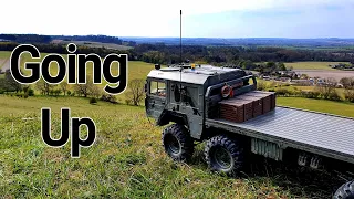 Part 1 CrossRC BC8 Mammoth and MC8 Kat1 1:12th Scale 8x8 All Wheel Drive Army Trucks At Pegsdon Hill