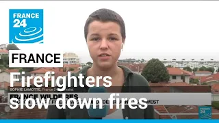 French firefighters slow down fires as heat drops • FRANCE 24 English