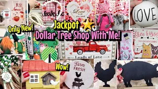 🔥JACKPOT DOLLAR TREE SHOP WITH ME! 2023 VALENTINES DAY, EASTER, ST PATRICKS DAY, FARMHOUSE & MORE!