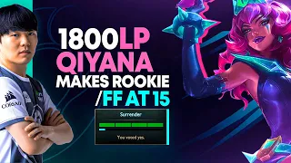 1800LP Qiyana finds IG Rookie in SOLOQ and this happened...  *FASTEST COMBO'S EVER*