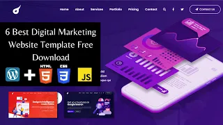 6 Best Digital Marketing Website Template Free Download, Both WordPress  HTML, CSS & Javascript