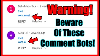 WARNING! BEWARE OF THESE COMMENTS!! *SCAM BOT*