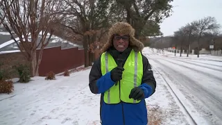 Weather update: Icy roads in Denton County, Texas