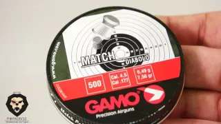 Пули пневматичесикие GAMO MATCH 4,5 мм 0,49 грамма (Видео-обзор)