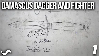 WILL MAKES A DAMASCUS DAGGER AND MORE!! PART 1