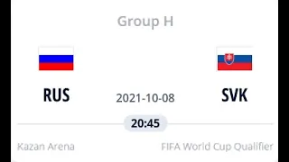 Russia vs Slovakia / FIFA World Cup Qualification UEFA Round 1 Matchday 7 2021/22