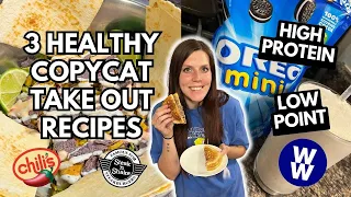 3 HEALTHY COPYCAT TAKE OUT MEALS AT HOME | WW Points | HIGH PROTEIN & low calorie fast food at HOME