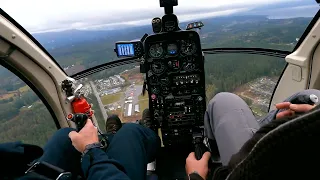 Hughes 500D Full on Auto Rotation's Part 2 (inside cockpit)