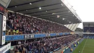 Leeds fans at Millwall taking the piss