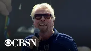 Richard Branson speaks after Virgin Galactic flight: "Welcome to the dawn of a new space age"