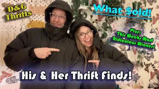 THRIFT STORE -  Haul / This Week's Most Ridiculous Item Winner!/ Thrifting For Inventory / What Sold