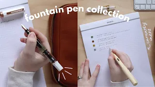 2023 beginner fountain pen collection & currently inked ✸ my first fountain pen video!