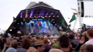 Dizzee Rascal - 'Bassline Junkie' - Pyramid Stage - Glastonbury Festival 2013.