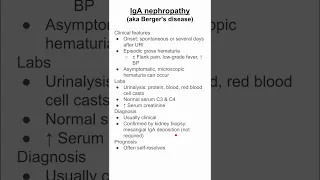 IgA nephropathy (aka Berger's disease)