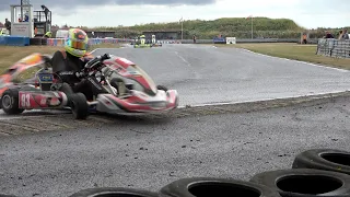 ALL drivers on slicks as a DOWNPOUR starts! Ultimate Karting Champs 2022, Rd 5, Clay Pigeon, Prog 1