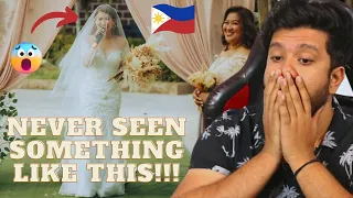 Epic FILIPINO Bride Singing herself down the Aisle | Normal day in Philippines!!