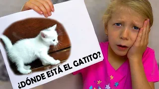 ¿Dónde está el gatito? Una historia sobre un gatito para niños