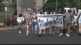 David Dorn's widow leads march for peace in St. Louis | Dorn's daughters say enough is enough