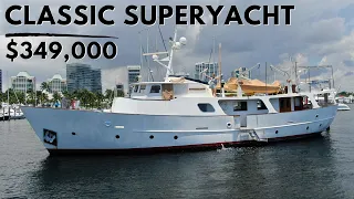 349.000 USD 1963 FAIRMILES 82' Tur clasic cu superyacht de croaziere la preț accesibil