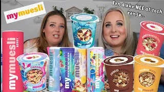 MYMUESLI PROBEERPAKKETTEN UITPROBEREN PROEVEN EN BEOORDELEN 🥣 | 2022 | Kristel beauty and more