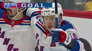 Artemi Panarin's 5 (2+3) points vs Penguins (16 mar 2024)