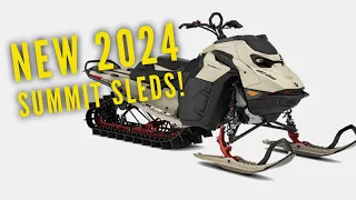 All new 2024 Ski Doo Summit snowmobiles