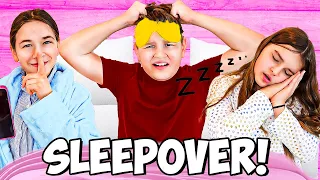 WE HAD A SLEEPOVER AND BROKE THE RULES!!