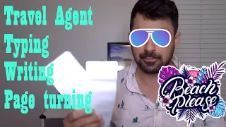 [ASMR] Travel Agent rp}typing, finger licking page turning, writing, soft spoken!