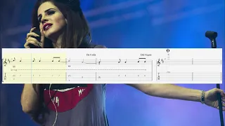 How to play "Lana Del Rey - Young And Beautiful" on guitar (Tabs) Fingerstyle