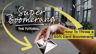 How to Throw a 30ft CARD BOOMERANG (Using “Airbending”) | Super Boomerang | Cardistry by Virtuoso