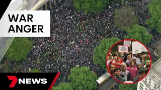 Pro-Palestinian rally brings the heart of Melbourne to a standstill | 7 News Australia