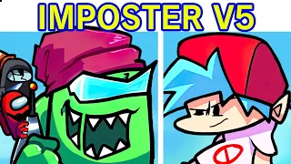 Friday Night Funkin' VS Impostor V5 FULL WEEK + Cutscenes (FNF Mod/Danger/Black) (Among Us Secret)