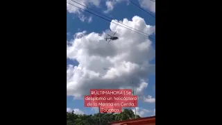 #ÚLTIMAHORA | Se desplomó un helicóptero de la Marina en Centla, Tabasco 3 fallecidos