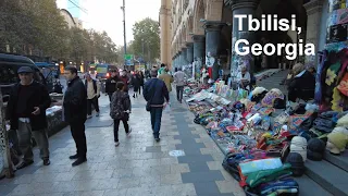 Sunset Walk along the Rustaveli Avenue, Tbilisi, Georgia 🇬🇪, November 2023.