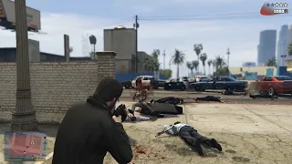 GTA V Michael's Lost MC Gang Shootout + Five Star Escaped(VE:DGA 4.3.3)