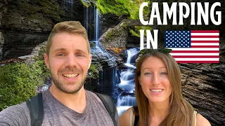 The best park in NEW YORK 🇺🇸 Camping at Watkins Glen State Park USA Travel Vlog