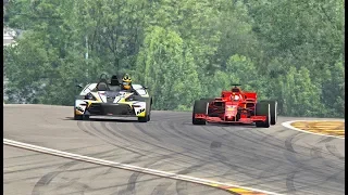 Ferrari F1 2018 vs KTM X-BOW R - Spa