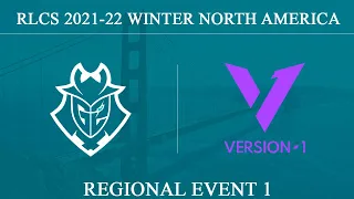 G2 vs V1 | RLCS 2021-22 Winter: North America | G2 Esports vs Version1 | 14 January 2022