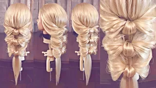 Бантики | Авторские причёски | Лена Роговая | Hairstyles by REM | Copyright © #hairstyles
