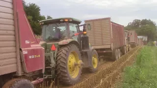 2017 Corn Chopping: Army of H&S Forage Wagons