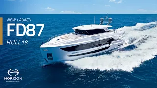 Horizon Yachts Launches New FD87 Skyline Hull 18