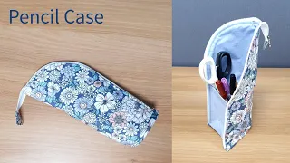 DIY 스탠딩 필통 / 지퍼파우치 만들기 - How to make a standing pencil case