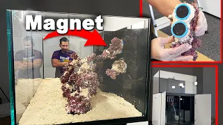 MAGNETIC REEF TANK SCAPE - How to do FLYING REEF?!