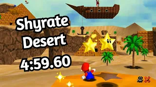 SM64 Shyrate Desert - 7 Star TAS in 4:59.60