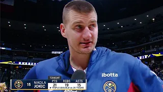 Nikola Jokić Reacts to Getting a Triple-Double Against All 29 Teams