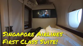 Singapore Airlines FIRST CLASS Suites Review Part 2: Lobsters & Flat Bed in the Sky!