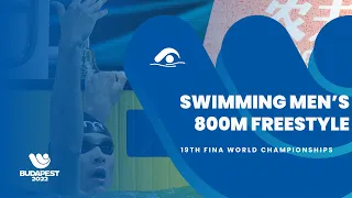 Swimming | Sprint Finish Men's 800m Freestyle | 19th Fina World Championships Budapest 2022