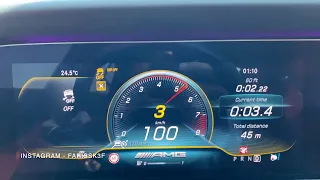 Mercedes AMG GT63s 0-100 test