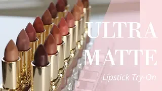 Trying on Every Lipstick: L'Oréal Ultra Matte Highly Pigmented Lipsticks | Bailey B.